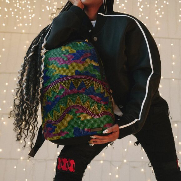 Sprayground “Trinity Inverted Reality” Backpack – 18″ Multicolor Crystals – NWT - Picture 9 of 9